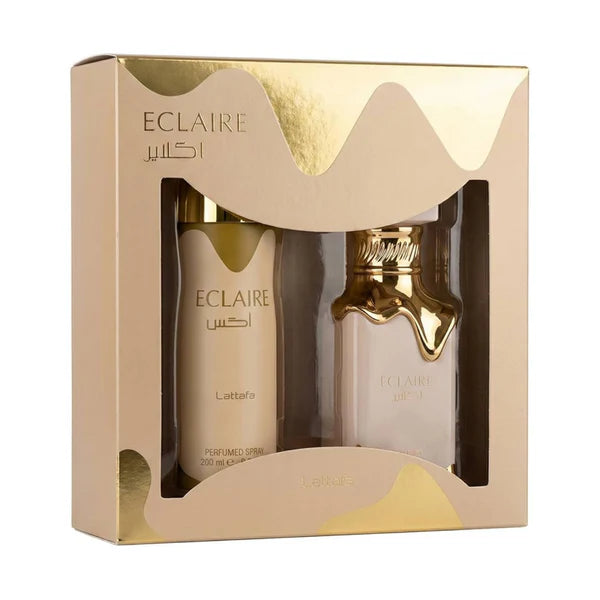 LATTAFA ECLAIRE 100ML EDP+200ML DEO SPRAY DAMA SET