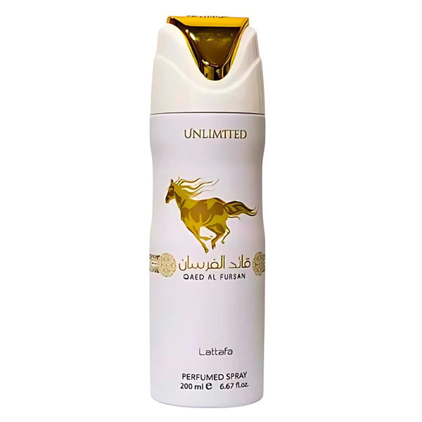 DESODORANTE LATTAFA QAED AL FURSAN UNLIMITED 200ML SPRAY