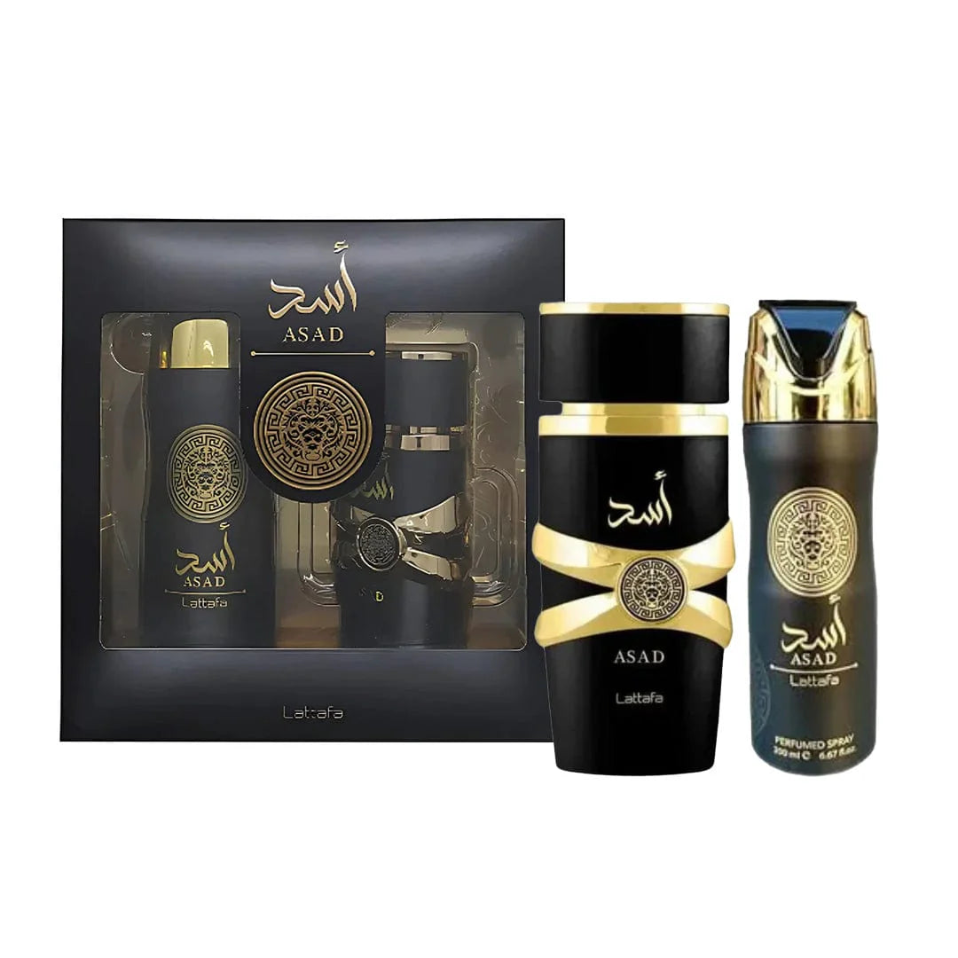 LATTAFA ASAD 100ML EDP+200ML DEO SPRAY VARON SET