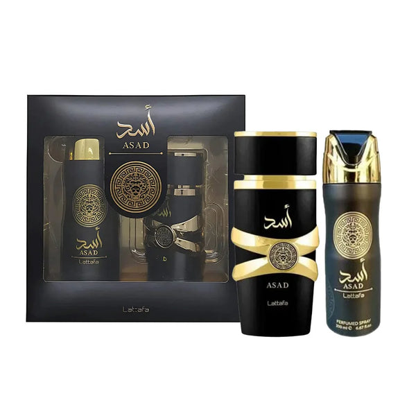 LATTAFA ASAD 100ML EDP+200ML DEO SPRAY VARON SET