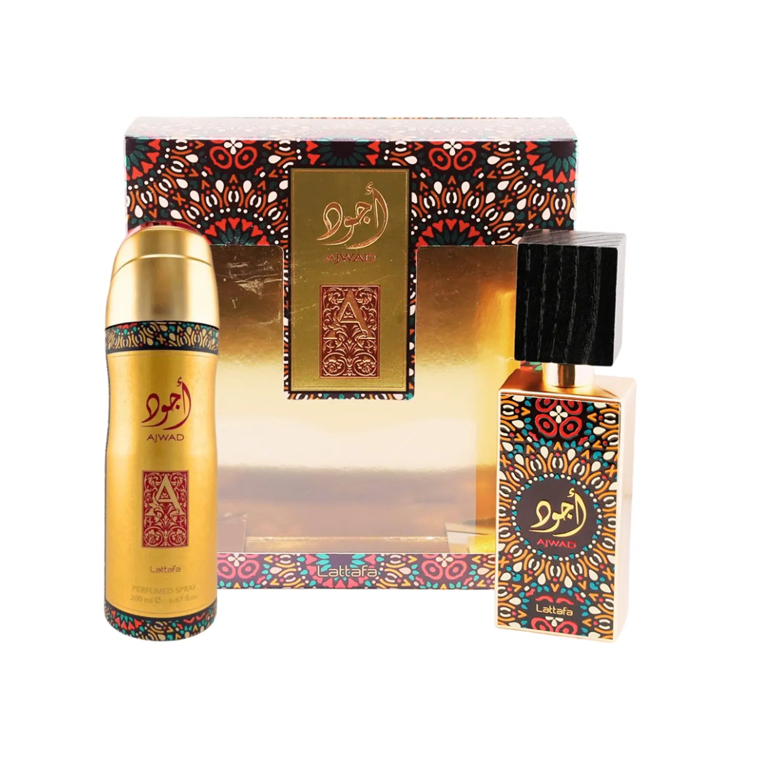 LATTAFA AJWAD 60ML EDP+200ML DEO SPRAY UNISEX SET